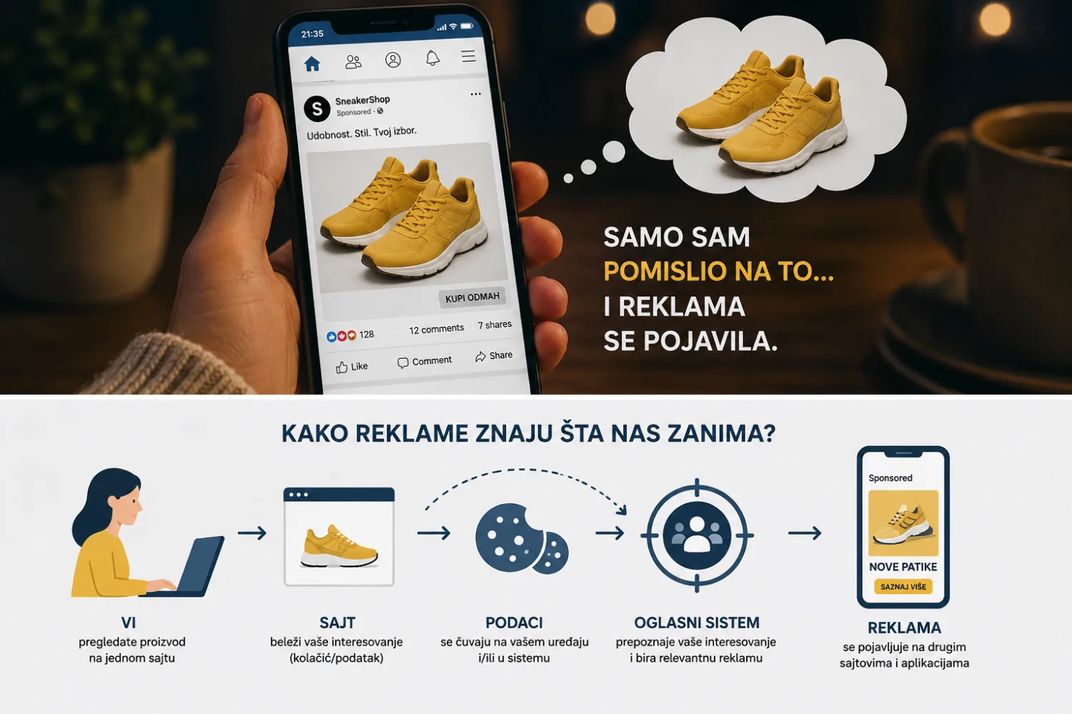 Samo sam pomislio na proizvod – kako je moguće da mi se odmah pojavila reklama?